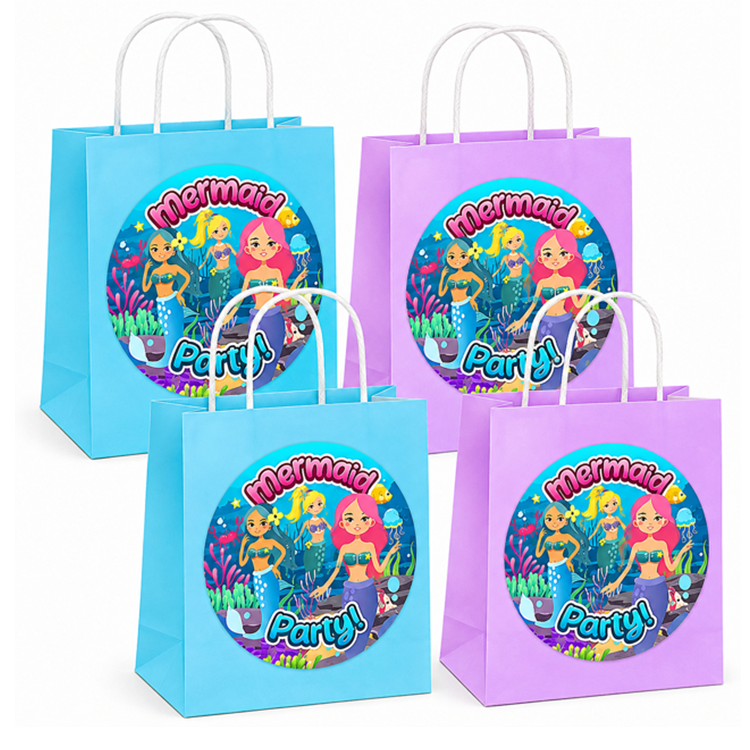 Mermaid Party Gift Bags x 4