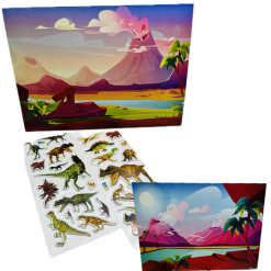 Dinosaur Twin Sticker Scene Pack