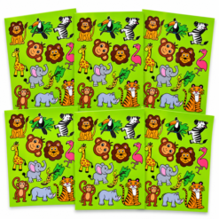 Jungle Mini Sticker Sheets x 6