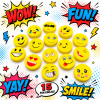 Emoji Face Erasers x 15 ( One Off Special )