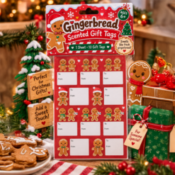 Xmas Gingerbread Scented Gift Tags