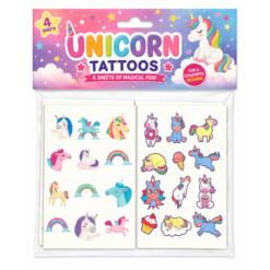 Unicorn Temporary Tattoo Sheets x 4