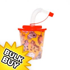 Farm Animal 3D Beakers + Lids x 12 ( BULK BUY )