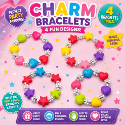 Cute Charm Heart/Star Bracelets x 4