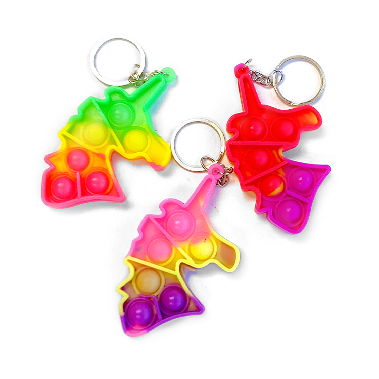 Unicorn Poppit Keyring - Kids Stuff For Less