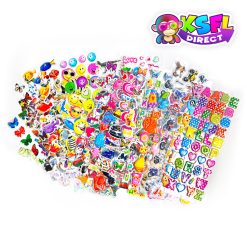 Crazy Value Puffy Sticker Mega Mix ( 12 Sheets Stickers )