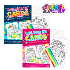 Colour In Greetings Card Packs x 12 Packs ( BULK BUY )