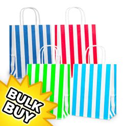 Stripes Party Bags x 48 ( BULK BUY )
