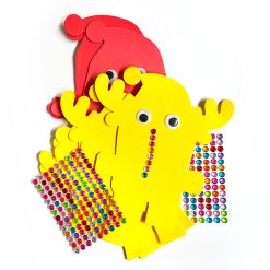 Santa And Reindeer Foam Shapes Bumper Decorating Kit