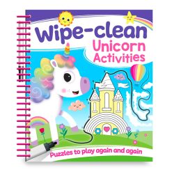 Unicorn Wipe Clean Spiral Activity Book