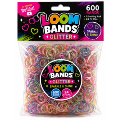 Glitter Loom Bands x 600 Pack