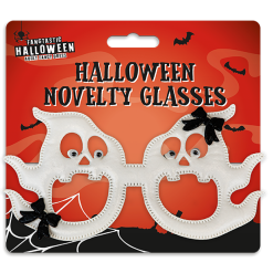 Halloween Ghastly Ghost Novelty Glasses