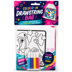 Unicorn Colour In Drawstring Bag Kit