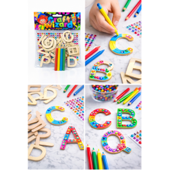 Wooden Letter Decorating Kit