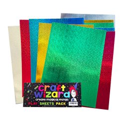 A4 Holographic Craft Card Sheets x 10