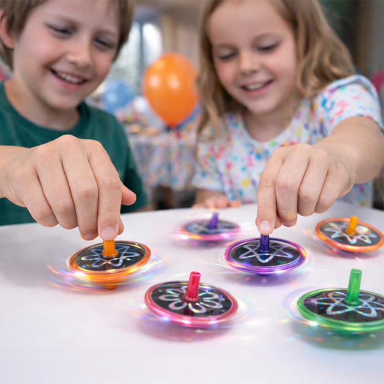 Super Holographic Spinning Tops x 10 ( Party Bag Special ) - Image 2