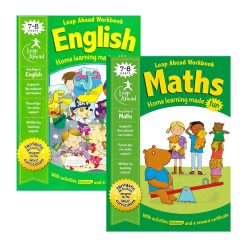 Leap Ahead English/Maths Twin Activity Book Set 7-8 Years