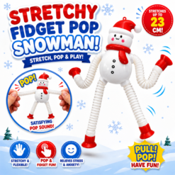 Super Stretchy 23cm Fidget Pop Snowman
