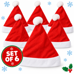 Super Value Santa Hats x 6 ( Festive Special )