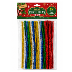 Deluxe Christmas Tinsel Craft Stems x 40 ( Silly Price Deal )
