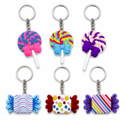 Yummy Candy Jumbo Keychains x 6