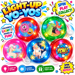 Light Up Yoyos x 5 Value Mix