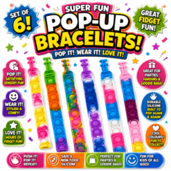 Super Poppin' Bracelets x 6