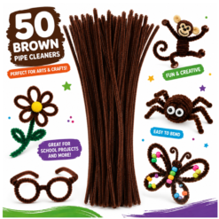 Brown Pipe Cleaners Big Value 50pc Pack