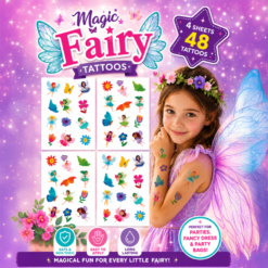 Twinkly Fairies Tattoo 4 Sheet Mix ( 48 Tattoos )