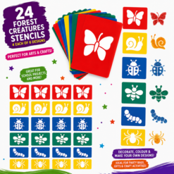 Forest Creatures Stencil Bulk 24pc Mix