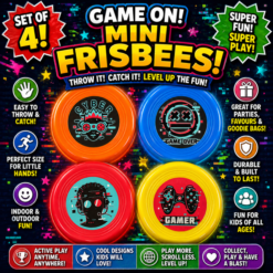 Gamer Mini Frisbees x 4 ( Party Special )