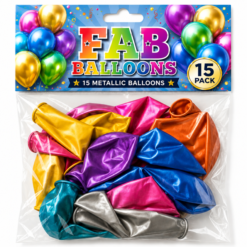 Metallic Colours Balloons x 15
