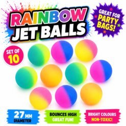 Rainbow Jet Balls x 10 ( Party Bag Special )