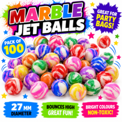 Marble Design Mini Jet Balls x 100 ( Wholesale Deal )