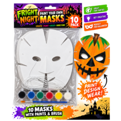 Halloween Paint Your Own Masks Set