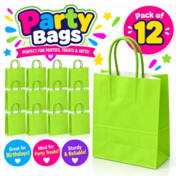Green Party/Gift Bags x 12