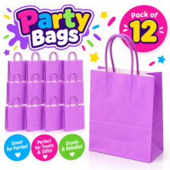 Purple Party/Gift Bags x 12