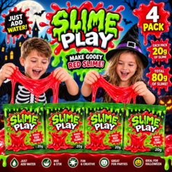 Super Slime Play Packs Red x 4