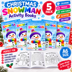 Christmas Snowman Mini Activity Books x 5
