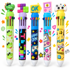 Retro Gamer Style Deluxe Novelty 10 Colour Pen