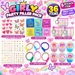 Girly Mega Value 36pc Party Bag Filler Mix