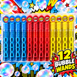 Superhero Bubble Tubes 12 Pack