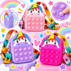 Unicorn Fidget Popper Shoulder Bag